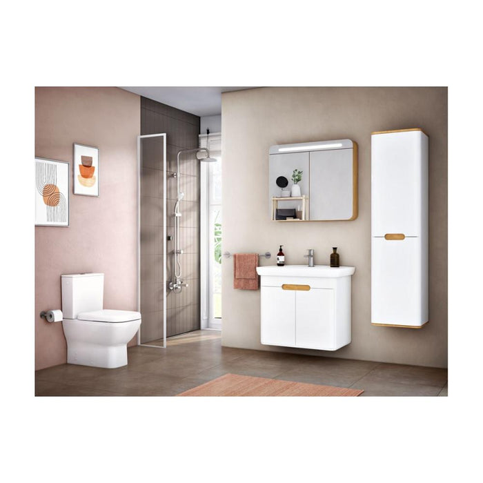 VitrA Integra Square Soft Close Toilet Seat - White - Unbeatable Bathrooms