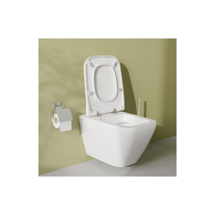 VitrA Integra Square Wall Hung Pan Only - White - Unbeatable Bathrooms