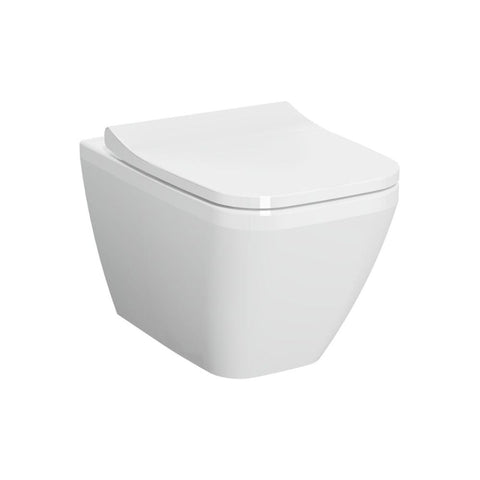 VitrA Integra Square Wall Hung Pan Only - White - Unbeatable Bathrooms