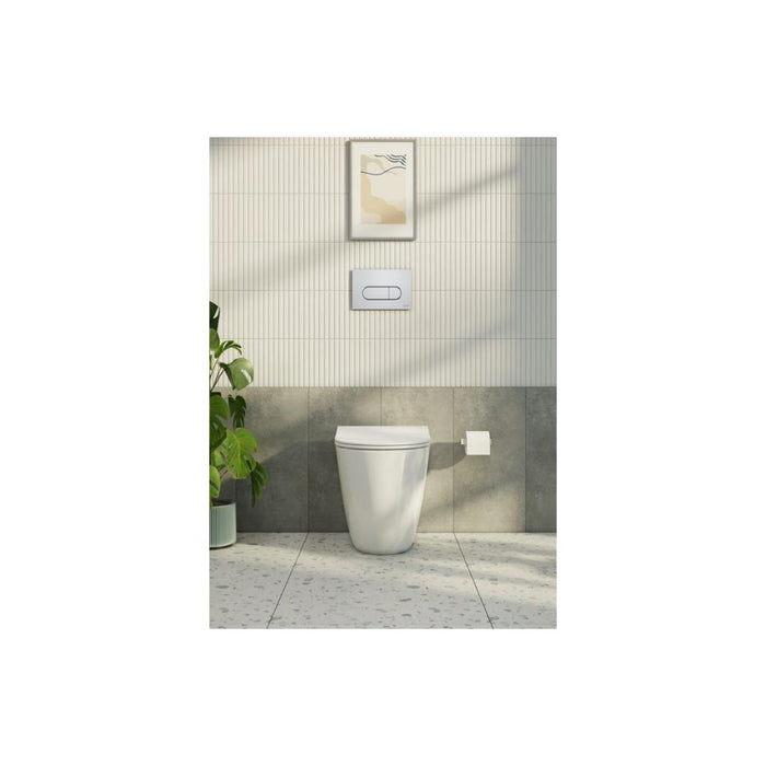 VitrA Loop Round Flush Plate - Unbeatable Bathrooms