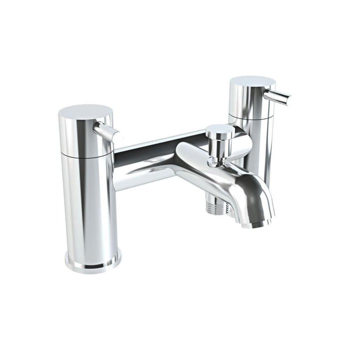 VitrA Minimax S 2-Hole Bath/Shower Mixer - Chrome - Unbeatable Bathrooms