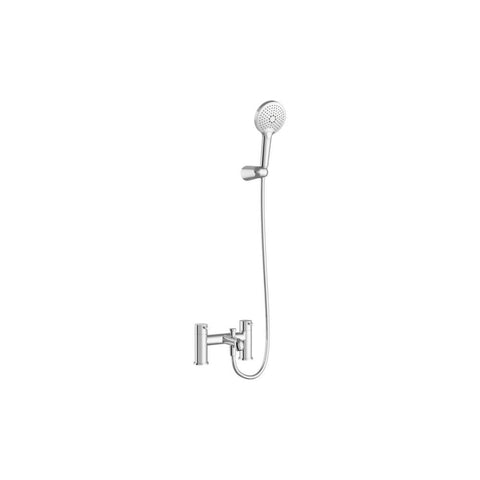 VitrA Minimax S 2-Hole Bath/Shower Mixer - Chrome - Unbeatable Bathrooms