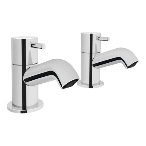 VitrA Minimax S Bath Pillar Taps- Chrome - Unbeatable Bathrooms