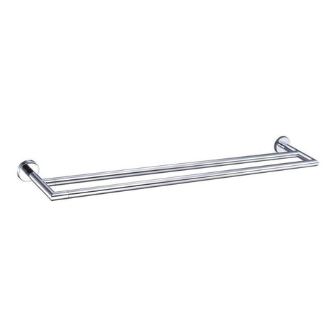 VitrA Minimax S Double Towel Rail - Chrome - Unbeatable Bathrooms