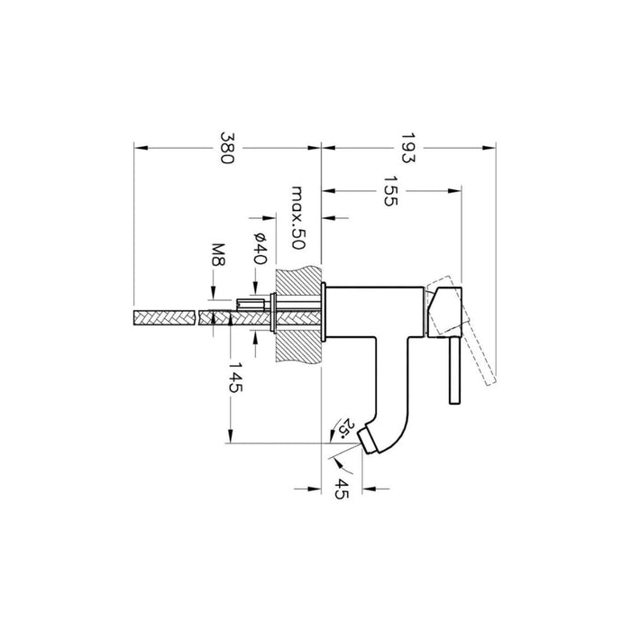 VitrA Minimax S Monohole Bath Filler - Chrome - Unbeatable Bathrooms