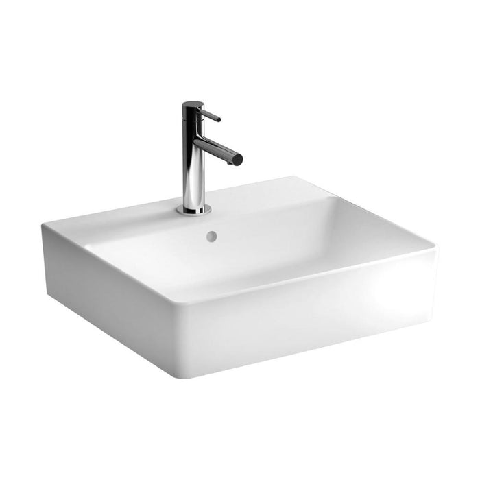 VitrA Nuo 500x440mm 1TH Countertop Basin w/Overflow - White - Unbeatable Bathrooms