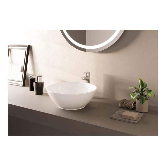VitrA Options 430x430mm 0TH Basin w/Overflow - White - Unbeatable Bathrooms