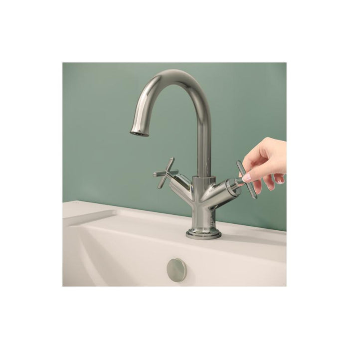 VitrA Origin Classic Basin Mixer (Cross Handles) - Unbeatable Bathrooms