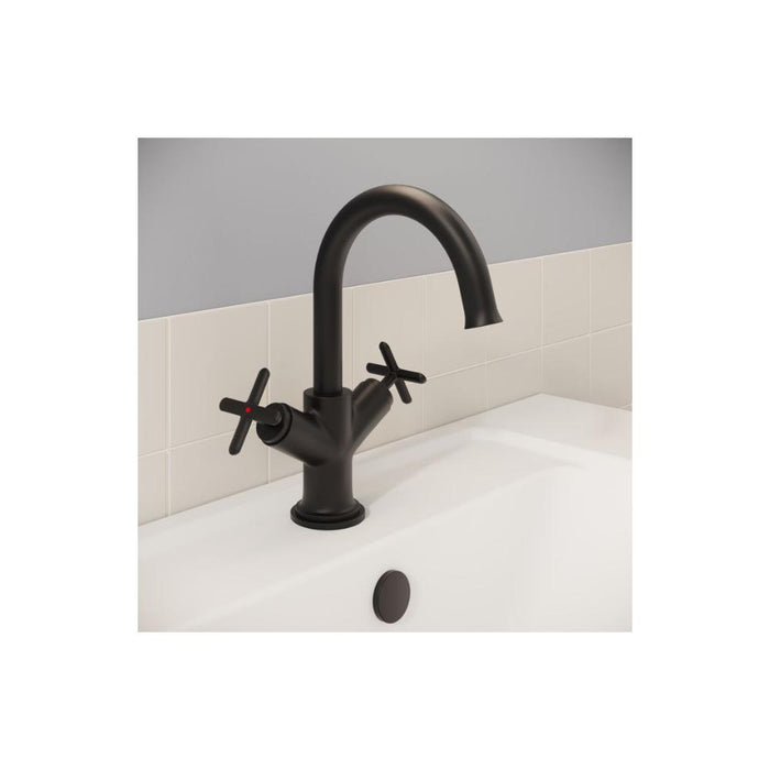 VitrA Origin Classic Basin Mixer (Cross Handles) - Unbeatable Bathrooms