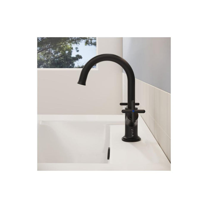VitrA Origin Classic Basin Mixer (Cross Handles) - Unbeatable Bathrooms