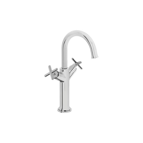VitrA Origin Classic Tall Basin Mixer (Cross Handles) - Unbeatable Bathrooms