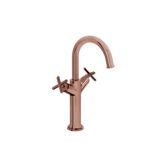 VitrA Origin Classic Tall Basin Mixer (Cross Handles) - Unbeatable Bathrooms
