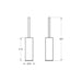 VitrA Origin Free Standing WC Brush Holder - Unbeatable Bathrooms