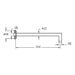 VitrA Origin Wall Mounted 90 Connection Pipe - Brushed Nickel - Unbeatable Bathrooms