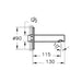 VitrA Origin Wall Mounted Bath Spout - Unbeatable Bathrooms