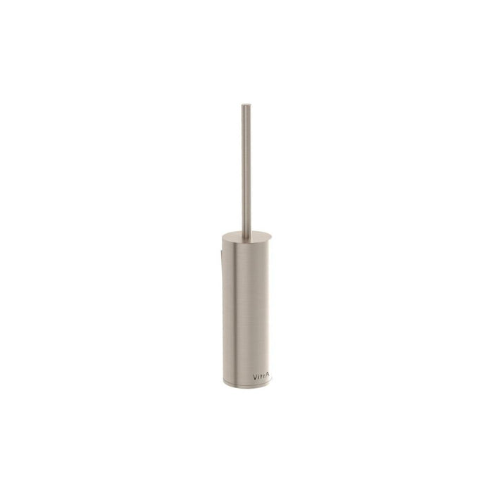 VitrA Origin Wall Mounted WC Brush Holder - Brushed Nickel - Unbeatable Bathrooms