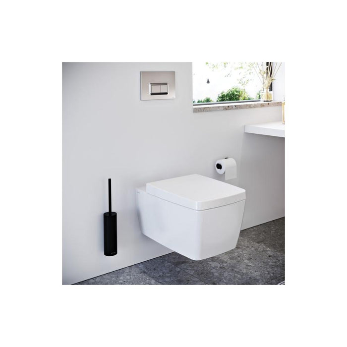 VitrA Origin Wall Mounted WC Brush Holder - Brushed Nickel - Unbeatable Bathrooms