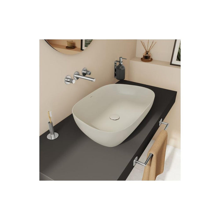 VitrA Outline Recycled 0TH Basin Only - Matt Taupe - Unbeatable Bathrooms