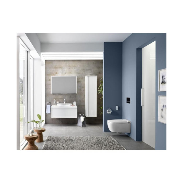 VitrA Q-Line Toilet Roll Holder w/Cover - Chrome - Unbeatable Bathrooms