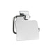 VitrA Q-Line Toilet Roll Holder w/Cover - Chrome - Unbeatable Bathrooms