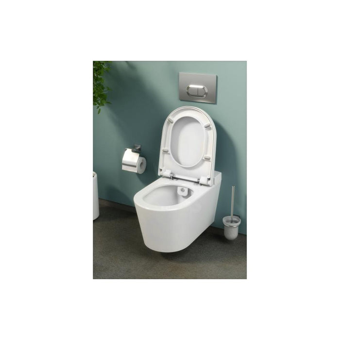 VitrA Q-Line WC Brush Holder - Chrome - Unbeatable Bathrooms