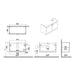VitrA Root Classic 100cm 2 Door Washbasin Unit - Unbeatable Bathrooms