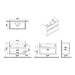 VitrA Root Classic 100cm 2 Drawer Washbasin Unit - Unbeatable Bathrooms