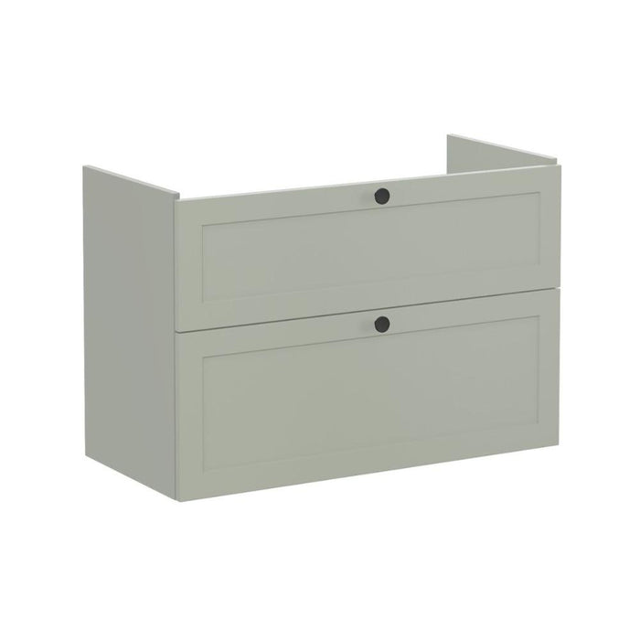 VitrA Root Classic 100cm 2 Drawer Washbasin Unit - Unbeatable Bathrooms