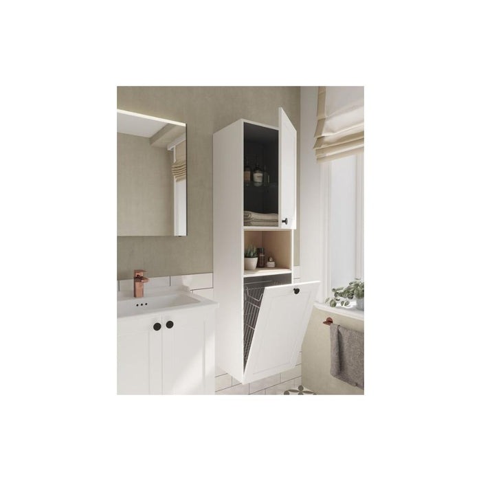 VitrA Root Classic 40cm 2 Door Semi-Tall Unit w/Laundry Basket - Unbeatable Bathrooms