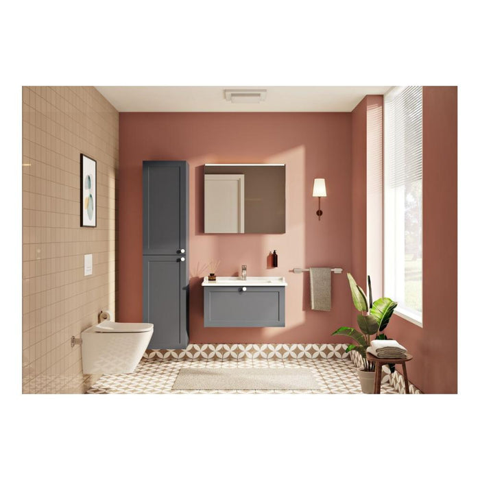 VitrA Root Classic 40cm 2 Door Tall Unit (LH Hinge) - Unbeatable Bathrooms