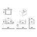 VitrA Root Classic 60cm 1 Drawer Washbasin Unit - Unbeatable Bathrooms