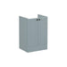 VitrA Root Classic 60cm 2 Door Floor Standing Washbasin Unit - Unbeatable Bathrooms
