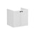 VitrA Root Classic 60cm 2 Door Wall Hung Washbasin Unit - Unbeatable Bathrooms