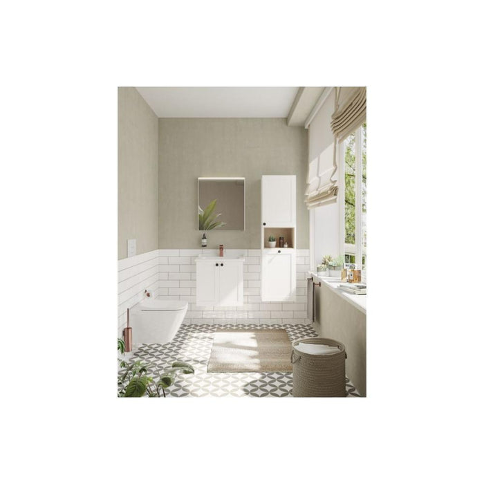 VitrA Root Classic 60cm 2 Door Wall Hung Washbasin Unit - Unbeatable Bathrooms