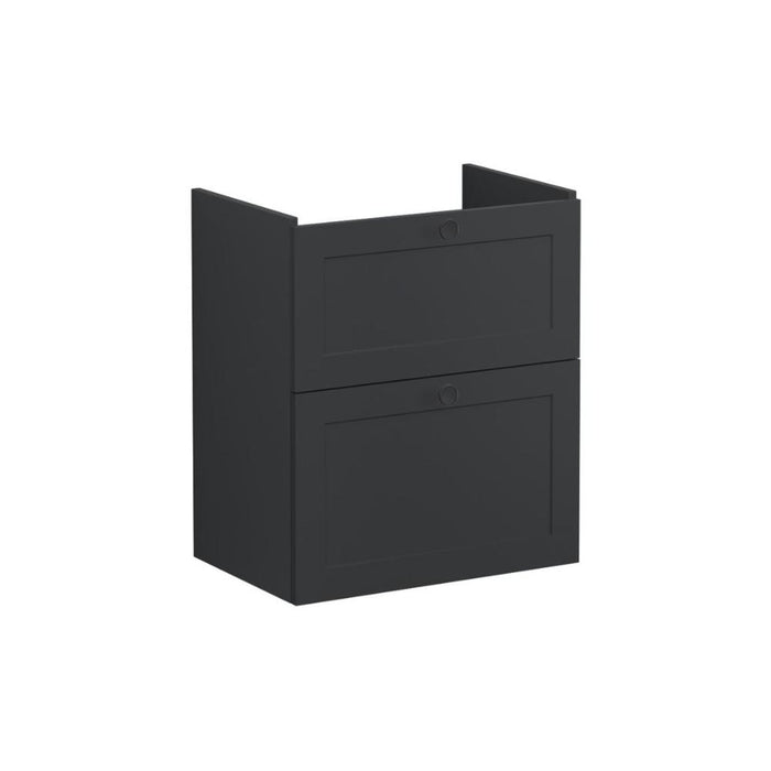 VitrA Root Classic 60cm 2 Drawer Slim Washbasin Unit - Unbeatable Bathrooms