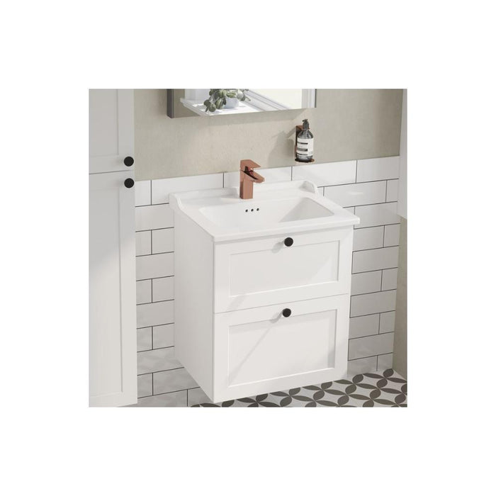 VitrA Root Classic 60cm 2 Drawer Washbasin Unit - Unbeatable Bathrooms
