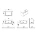 VitrA Root Classic 80cm 1 Drawer Washbasin Unit - Unbeatable Bathrooms