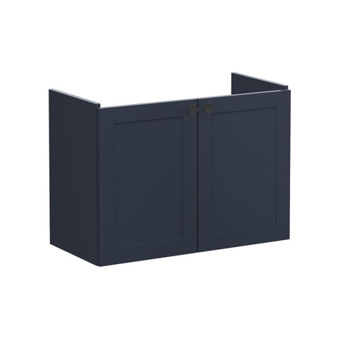 VitrA Root Classic 80cm 2 Door Wall Hung Slim Washbasin Unit - Unbeatable Bathrooms