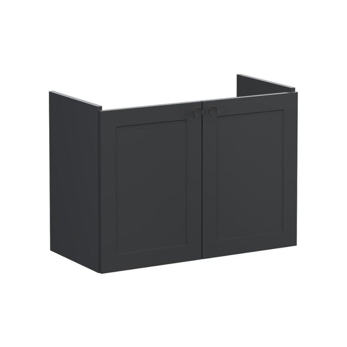 VitrA Root Classic 80cm 2 Door Wall Hung Slim Washbasin Unit - Unbeatable Bathrooms