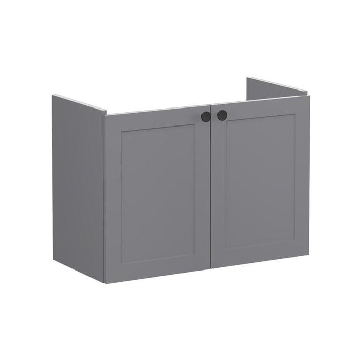 VitrA Root Classic 80cm 2 Door Wall Hung Slim Washbasin Unit - Unbeatable Bathrooms