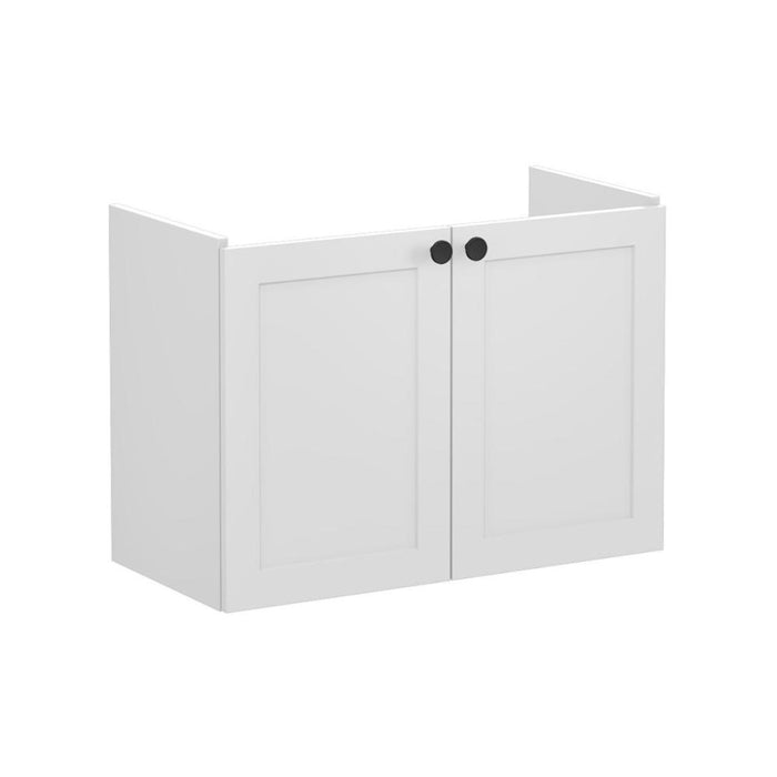 VitrA Root Classic 80cm 2 Door Wall Hung Slim Washbasin Unit - Unbeatable Bathrooms