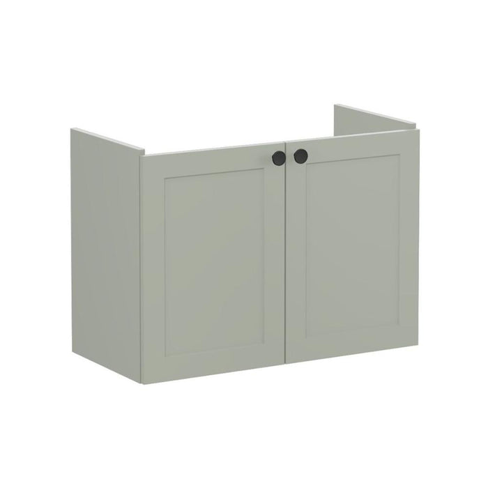 VitrA Root Classic 80cm 2 Door Wall Hung Slim Washbasin Unit - Unbeatable Bathrooms