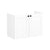 VitrA Root Classic 80cm 2 Door Wall Hung Slim Washbasin Unit - Unbeatable Bathrooms