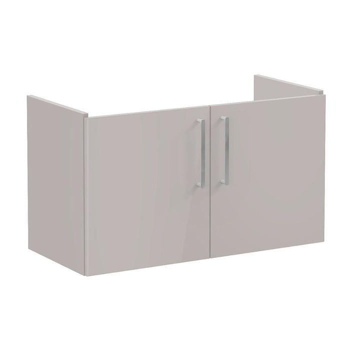 VitrA Root Flat 100cm 2 Door Washbasin Unit - Unbeatable Bathrooms
