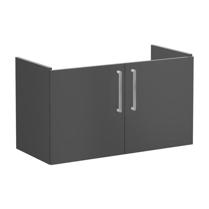 VitrA Root Flat 100cm 2 Door Washbasin Unit - Unbeatable Bathrooms