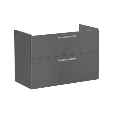 VitrA Root Flat 100cm 2 Drawer Washbasin Unit - Unbeatable Bathrooms