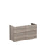 VitrA Root Flat 120cm 4 Drawer Washbasin Unit - Unbeatable Bathrooms