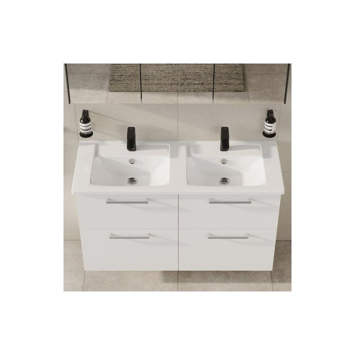 VitrA Root Flat 120cm 4 Drawer Washbasin Unit - Unbeatable Bathrooms