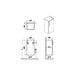 VitrA Root Flat 40cm 1 Door Lower/Base Unit - Unbeatable Bathrooms