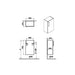 VitrA Root Flat 40cm 1 Door Slim Lower/Base Unit (RH Hinge) - Unbeatable Bathrooms